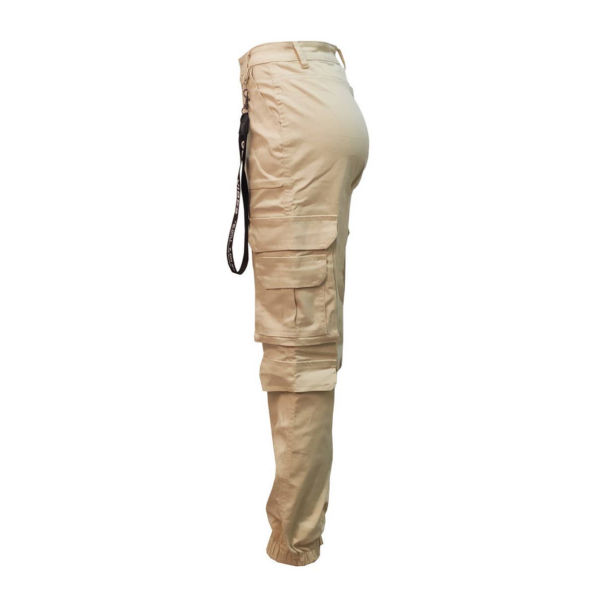 WOMENS SLIM FITTING MULTI POCKET CARGO PANTS_CWBLP0354