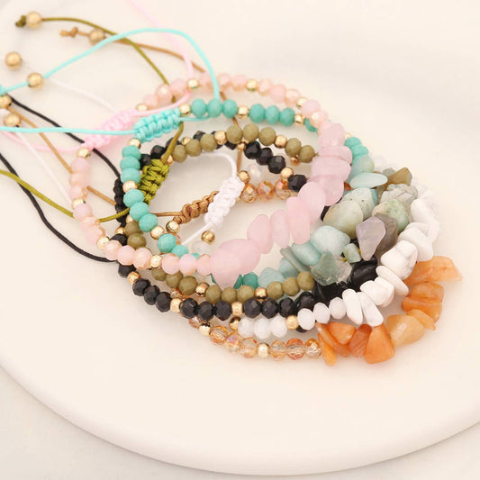 HAND-WOVEN NATURAL STONE BRACELET