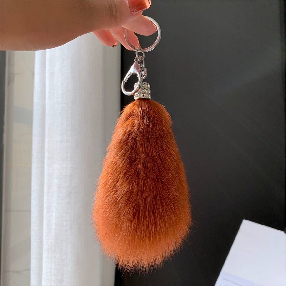 CUTE FOX HAIR TAIL BABA CAR SPOON PACKAGE PACKAGE