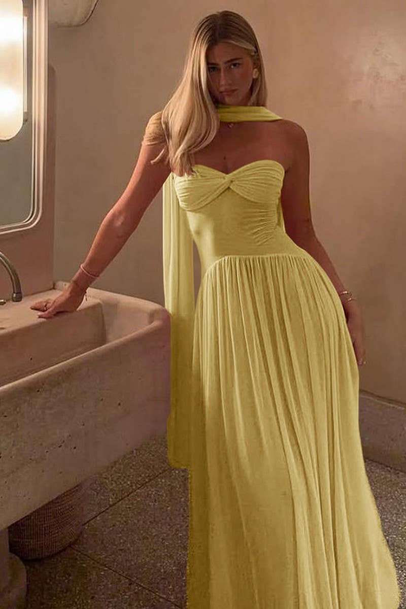 CWDMD6430_SEXY HOT GIRL SLEEVELESS PATCHWORK DRESS