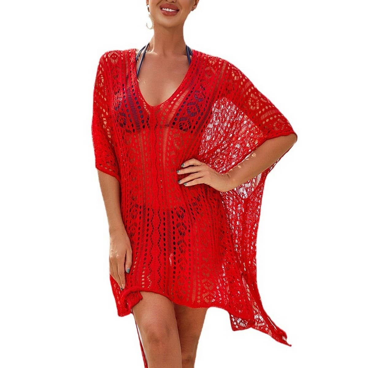 WOMEN'S HOLIDAY FRINGE BIKINI SWIMSUIT COVER UP