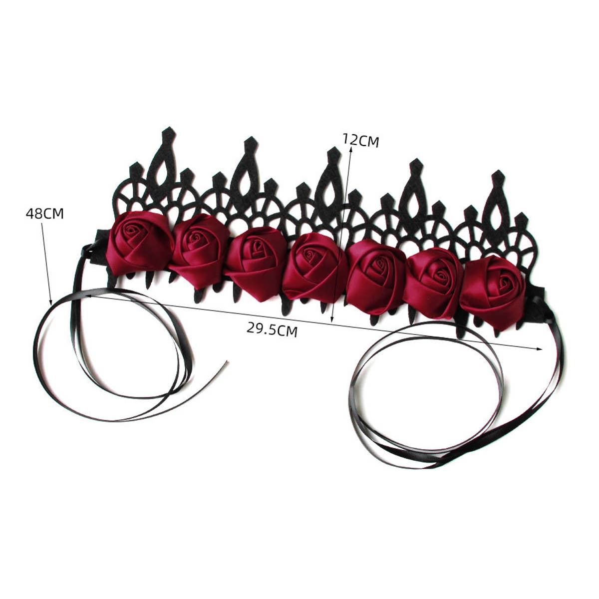 HALLOWEEN WITCH ROSE CROWN