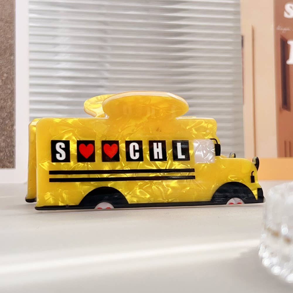 Apple ruler hairpin Cartoon car hairpin