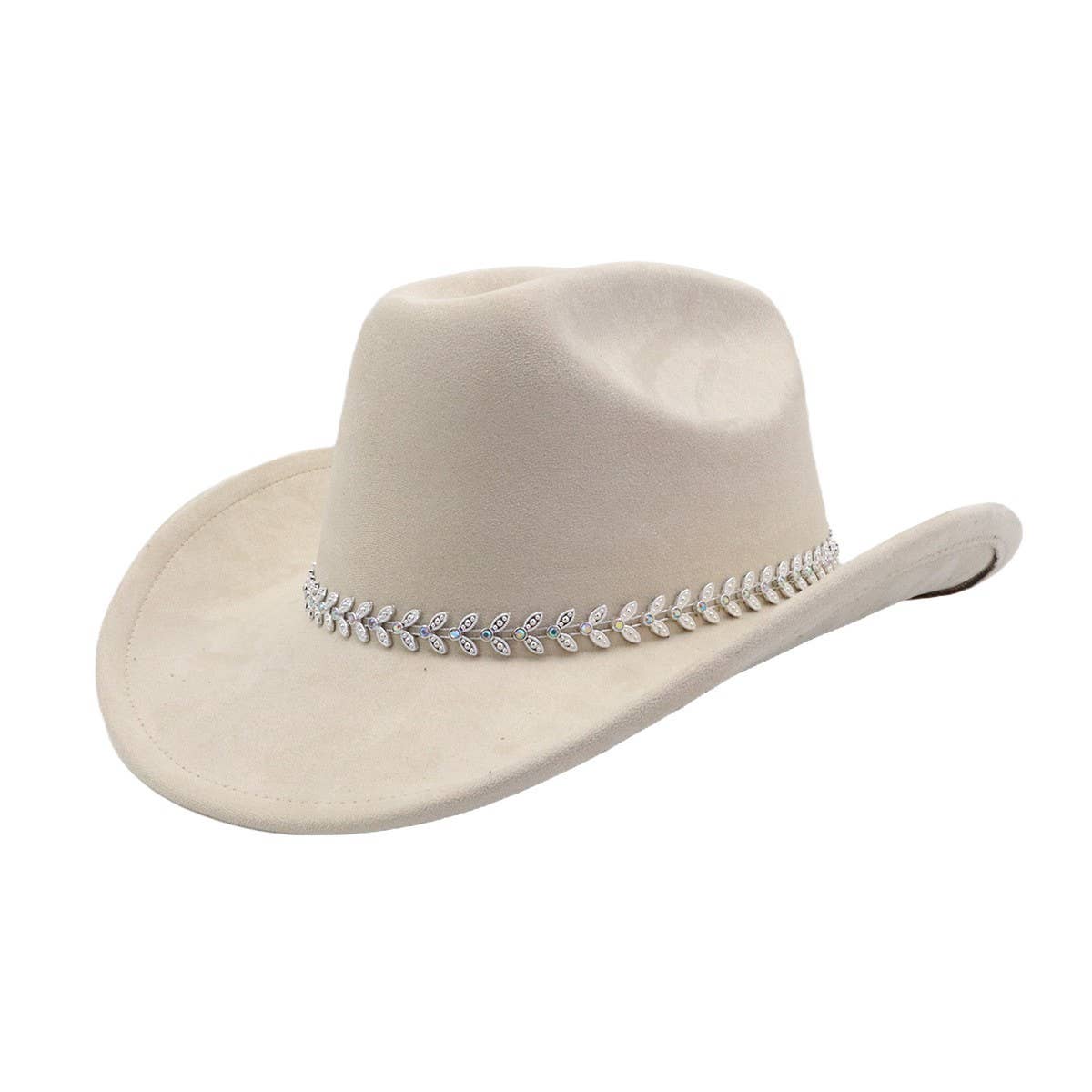 Western Ethnic Suede Cowboy Fedora Jazz Hat_CWAH04447