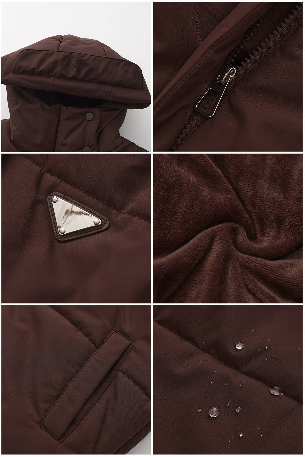 Short and thick breaded cotton-padded jacket