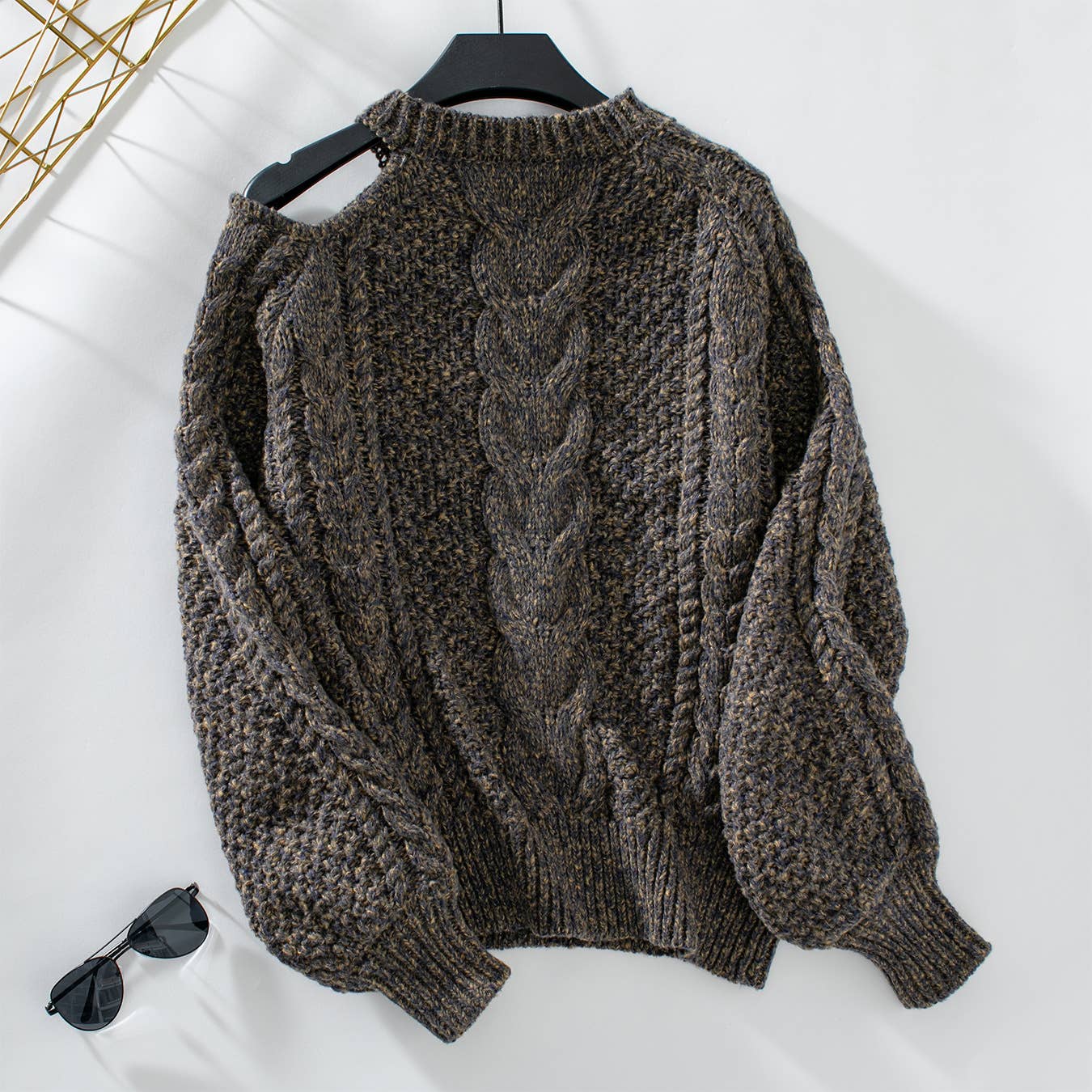 SEXY OFF-THE-SHOULDER PULLOVER SWEATER TOP