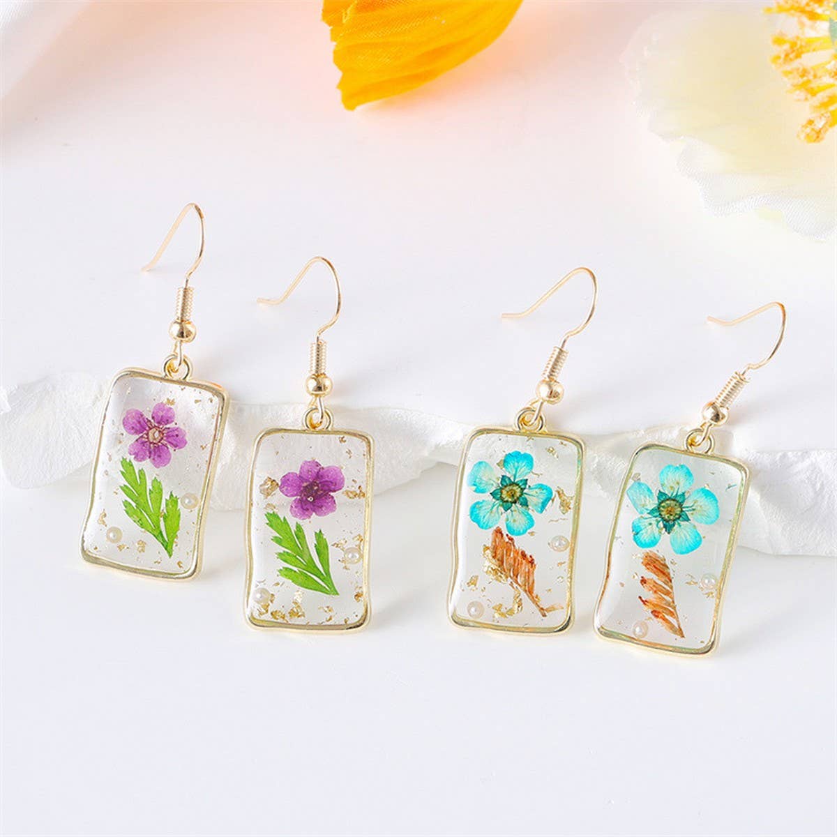 FASHIONABLE SWEET GEOMETRIC SQUARE EARRINGS