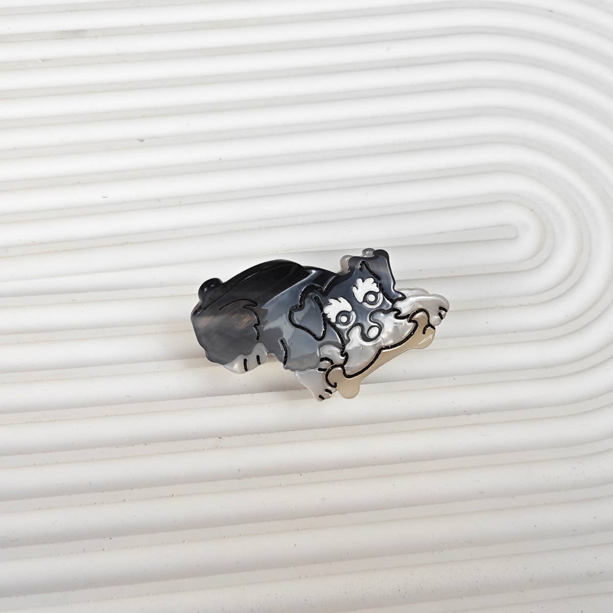 Cartoon Corgi Hair Claw Clip, Acetate Material_CWAHA6433