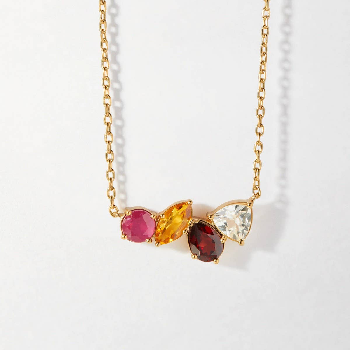 Ruby Zircon Choker Necklace ? Dainty Steel Glam