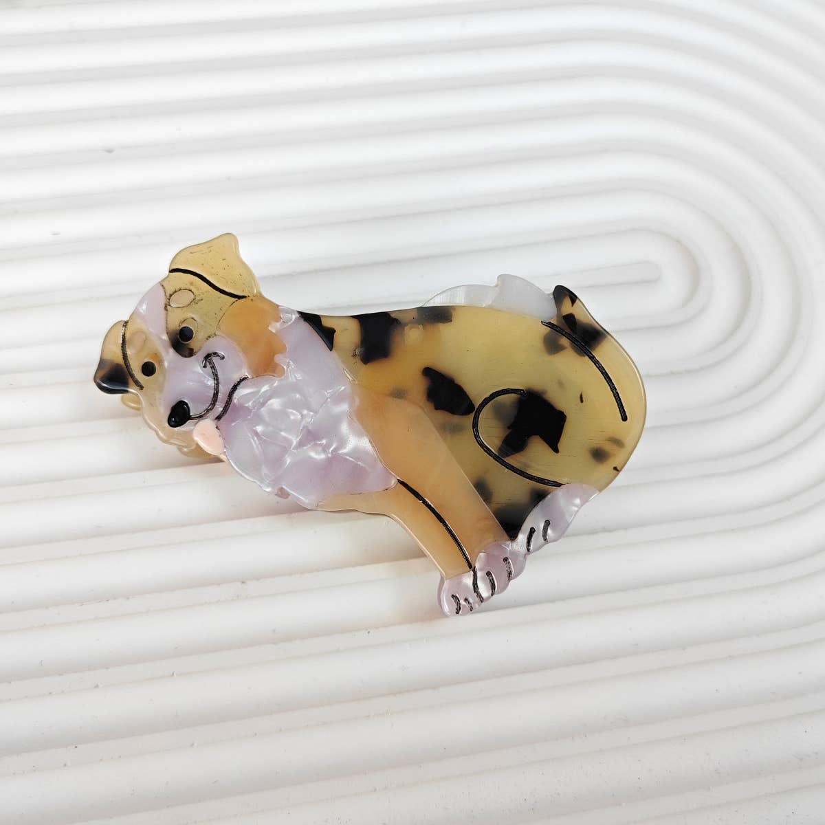 Cartoon Corgi Hair Claw Clip, Acetate Material_CWAHA6433