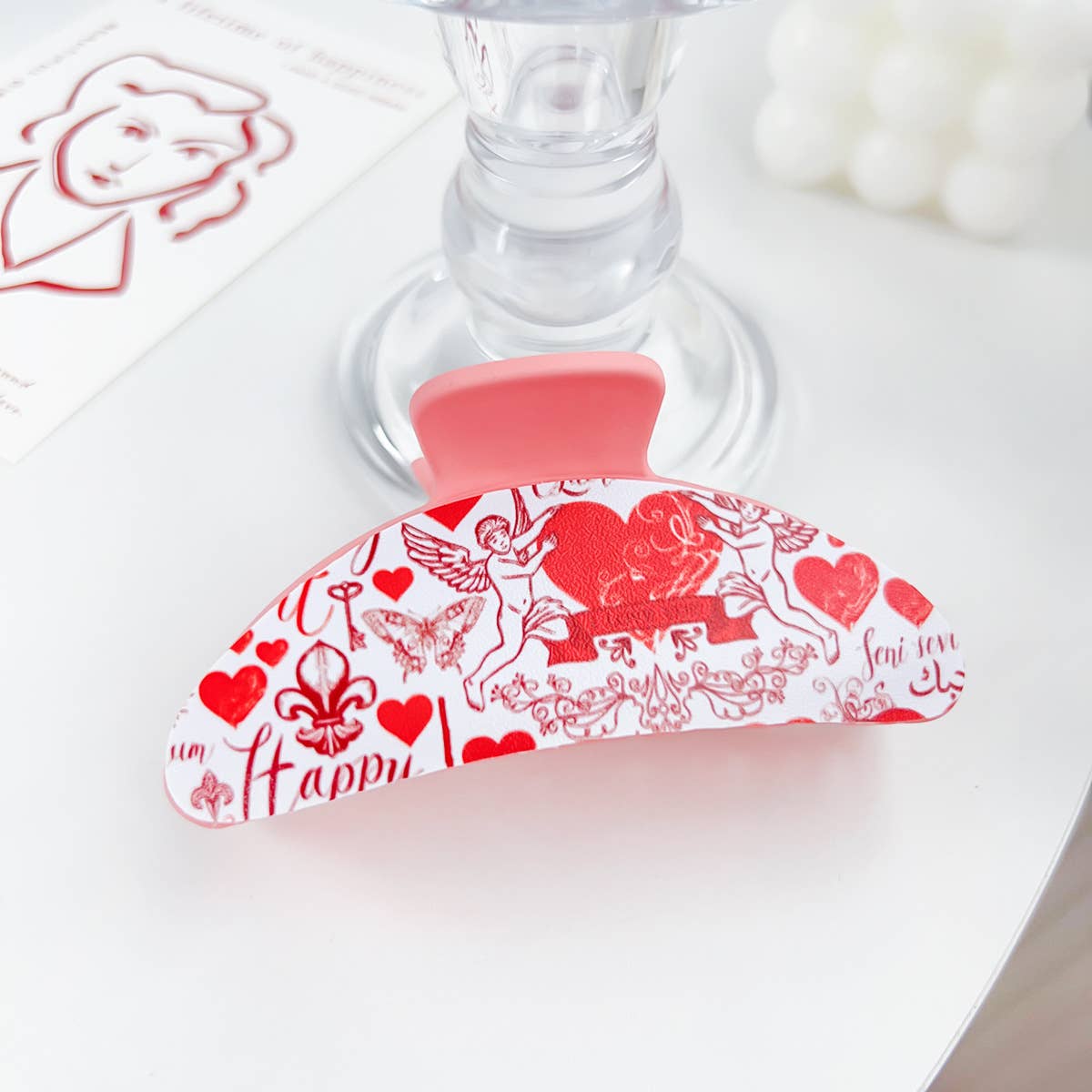 Romantic love plastic hairpins Valentine's Day