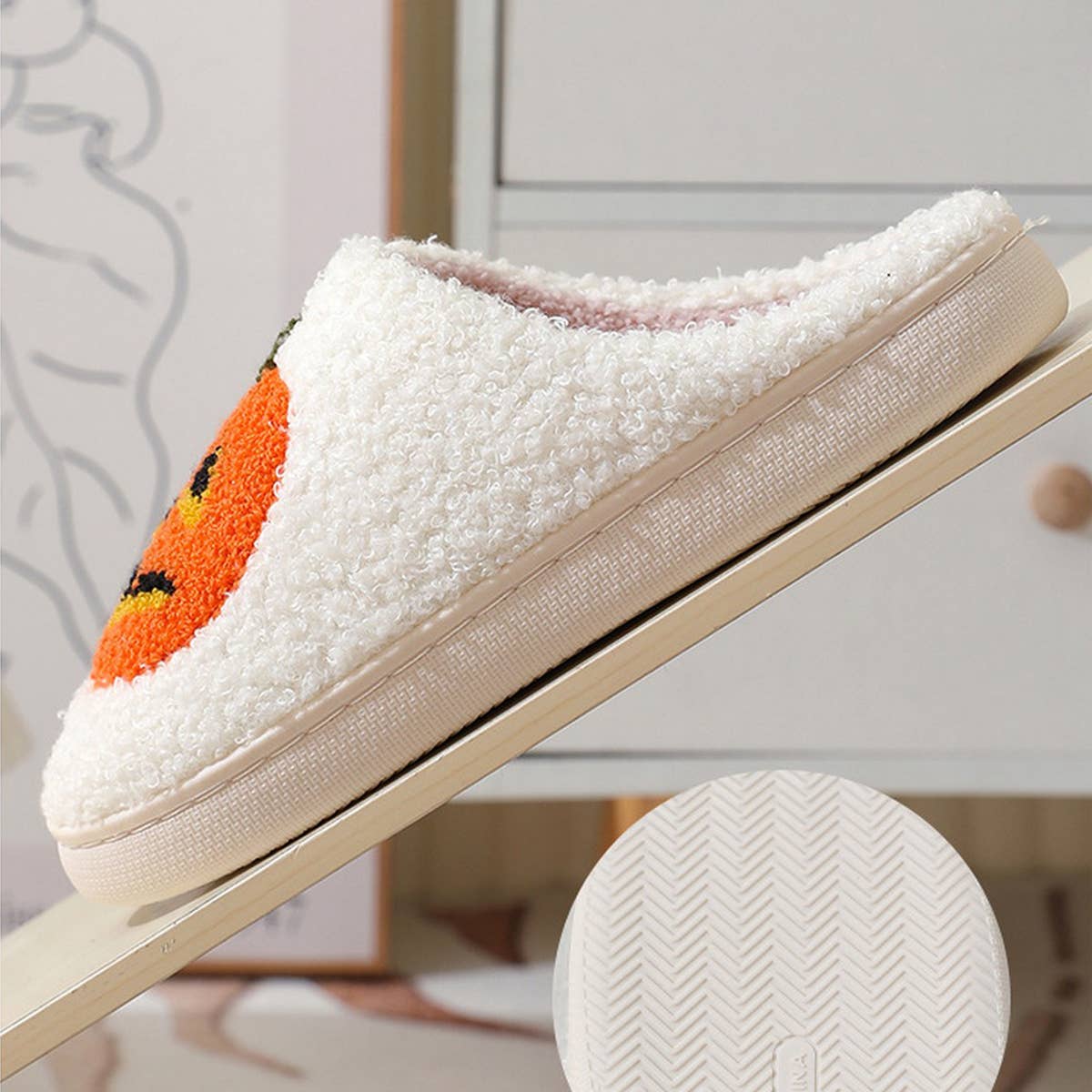 Halloween Atmosphere Slippers, Cute & Funny, Autumn & Winter