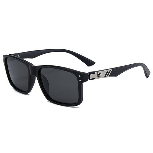 Trendy HD Polarized Rivet Square Sunglasses