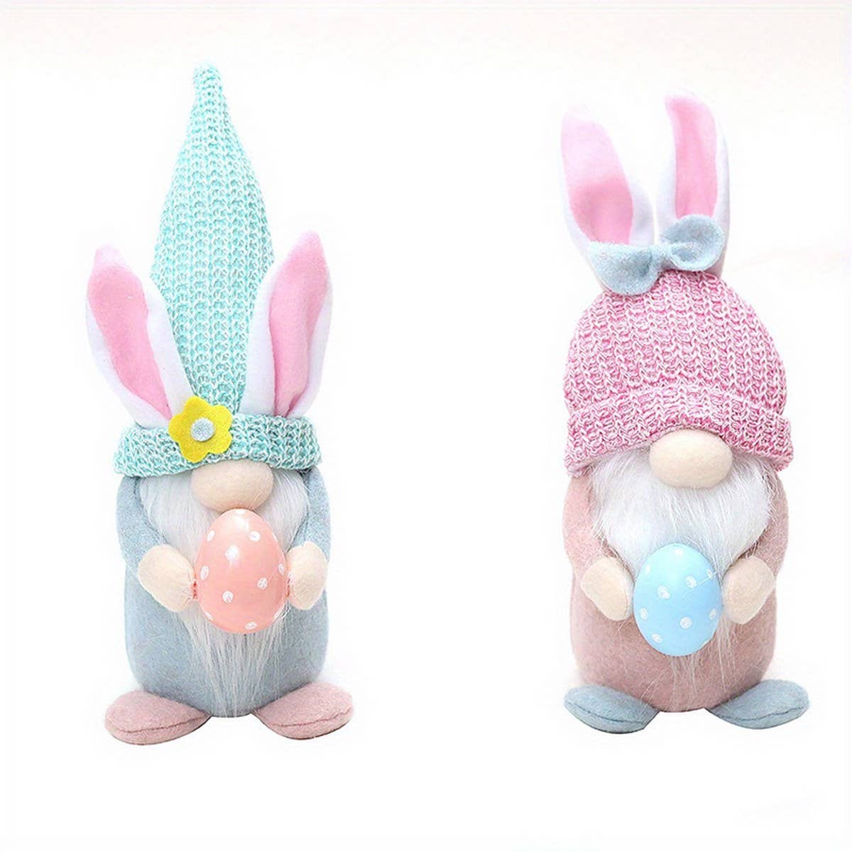 EASTER EGG HOLDING DOLL WITH LIGHT ORNAMENT