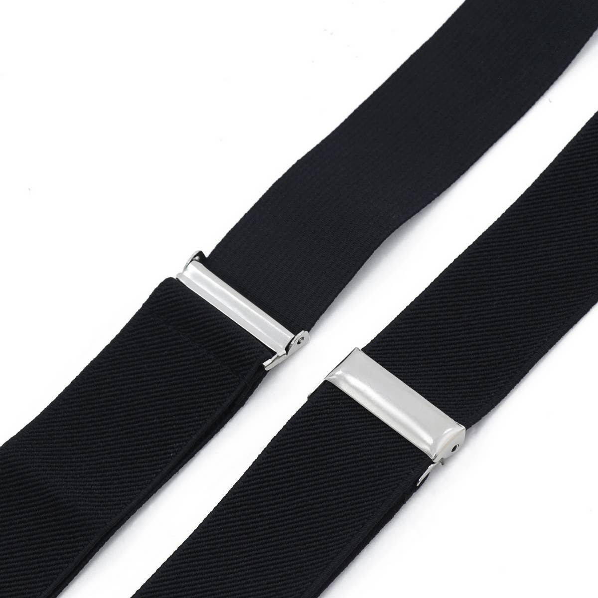 3.5CM BLACK SOLID COLOR SUSPENDER CLIP_CWMM1102