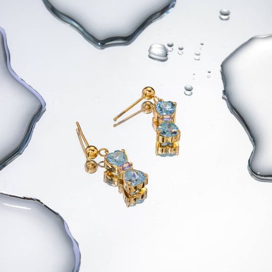 WOMEN 18K COLORED ZIRCON EARRINGS_CWAHA0908