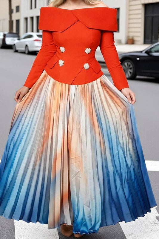 CWDMD01263_2025 WOMEN ELEGANT SOLID COLOR HALF SLEEVE DRESS