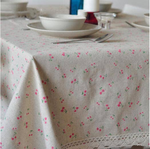 LACE DETAILED MULTI PATTERN TABLECLOTH