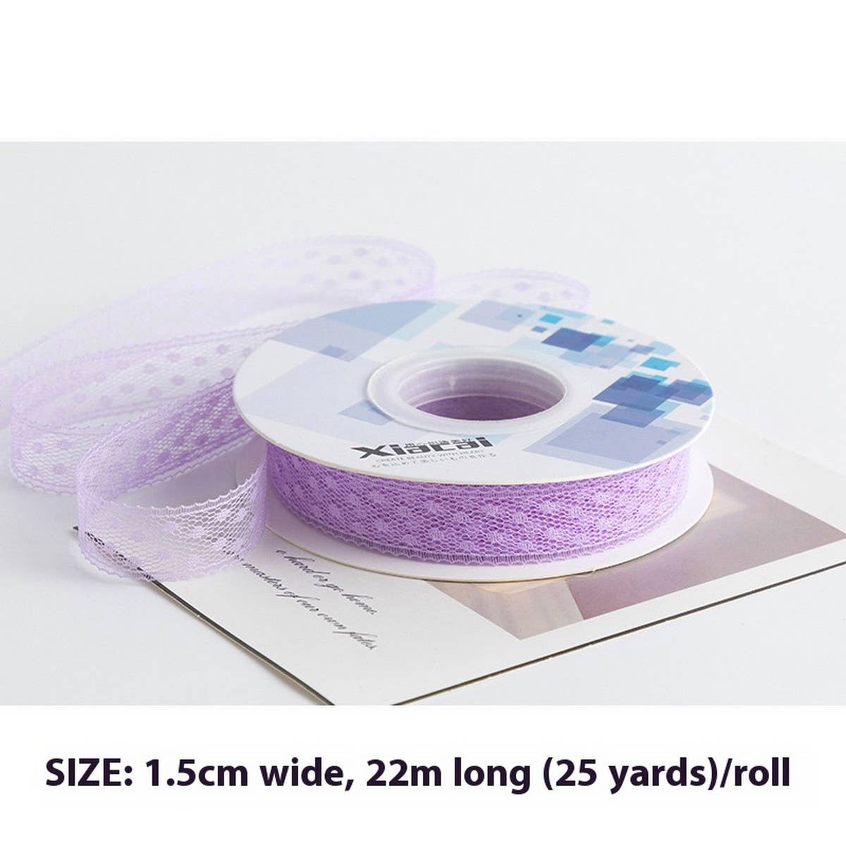 COLORFUL POLKA DOT LACE RIBBON DIY ACCESSORIES