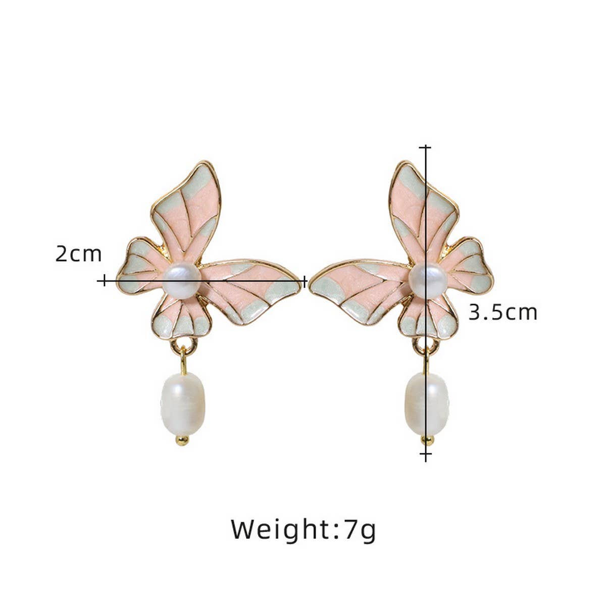 HIGH-END ARTISTIC RETRO BUTTERFLY PEARL EARRINGS