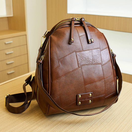STITCHING EMBOSSED LARGE CAPACITY BACKPACK_CWAB2989