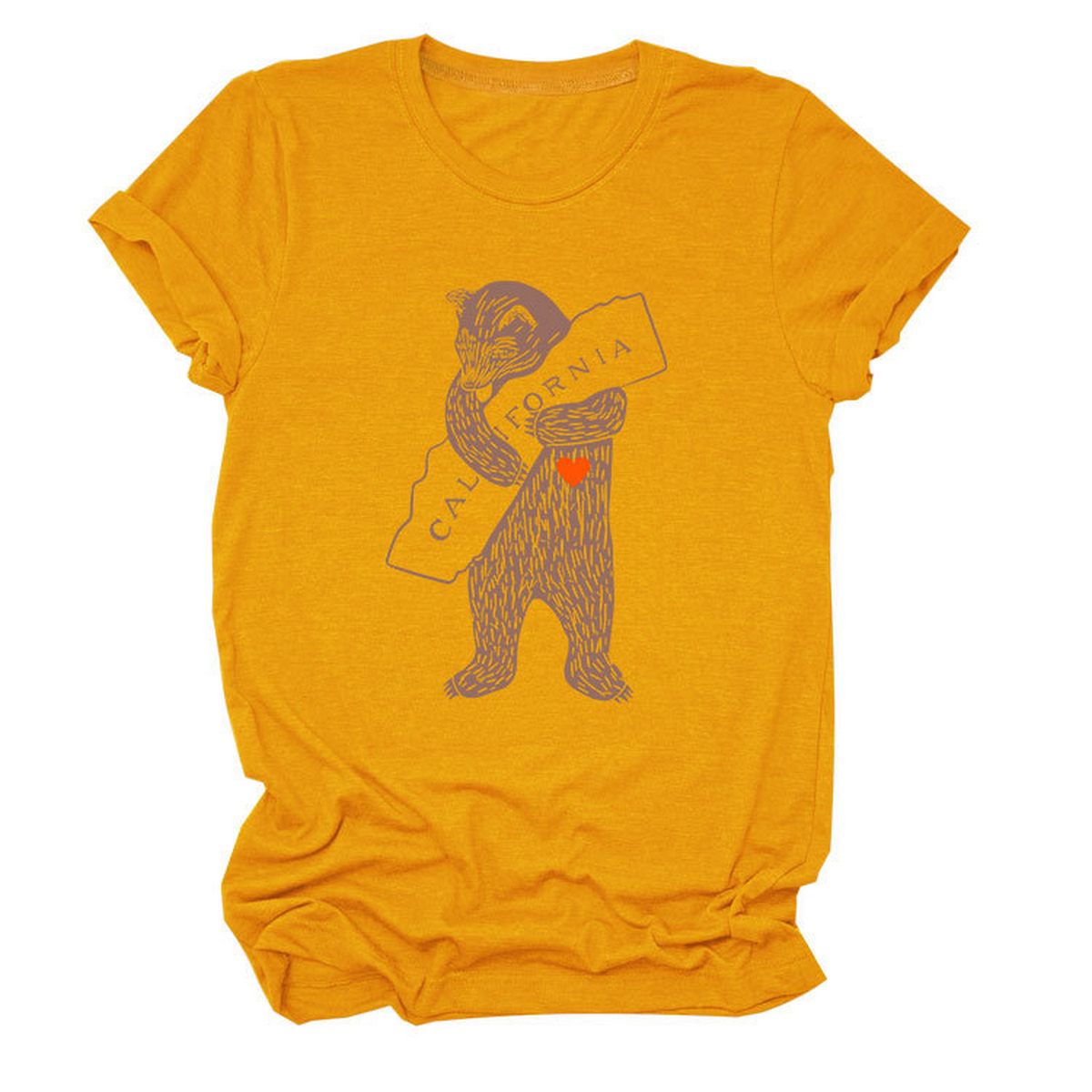 Funny Bear Short Sleeve T-Shirt for Her