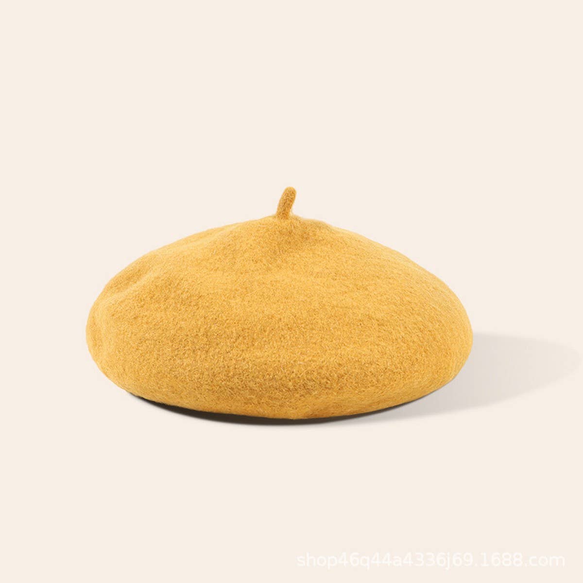 CWAH04556_GIRLS RED BERET WINTER WARM FASHION HAT