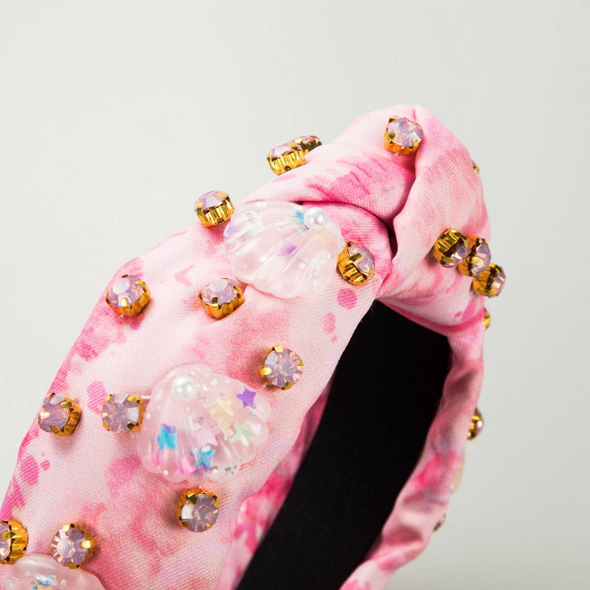 FASHION TIE-DYE FABRIC DIAMOND HEADBAND_CWAHA2140