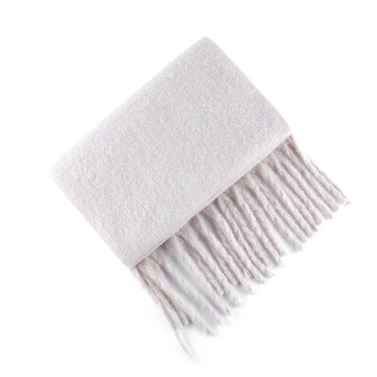 Wool Knit Scarf ??Thick Long Solid Winter Wrap_CWASC0166