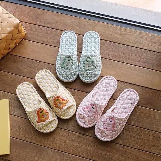 Thick Cotton Couple Slippers with Non-Slip Sole