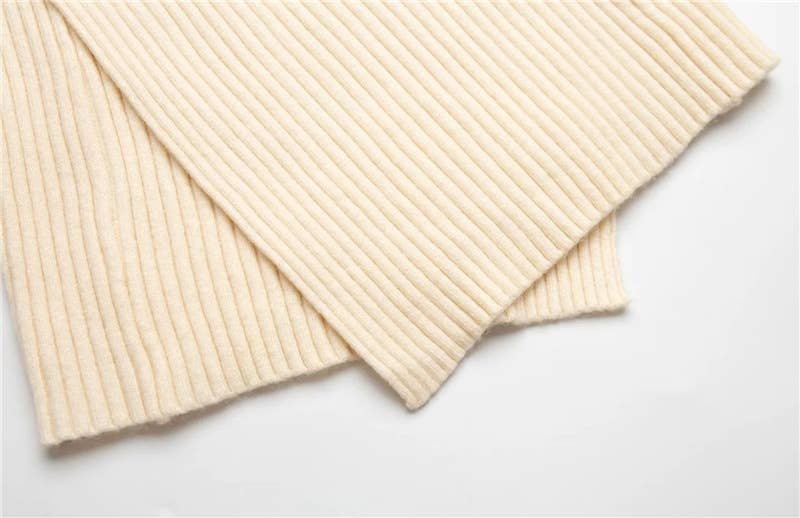 V-NECK SLIM-FIT SPLIT JUMPER KNIT BASE