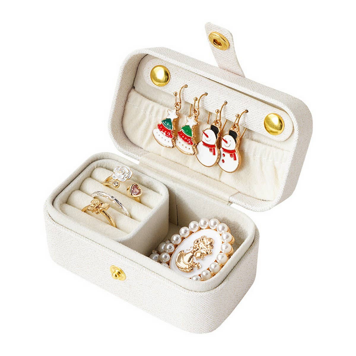 MINI SOLID COLOR JEWELRY STORAGE BOX