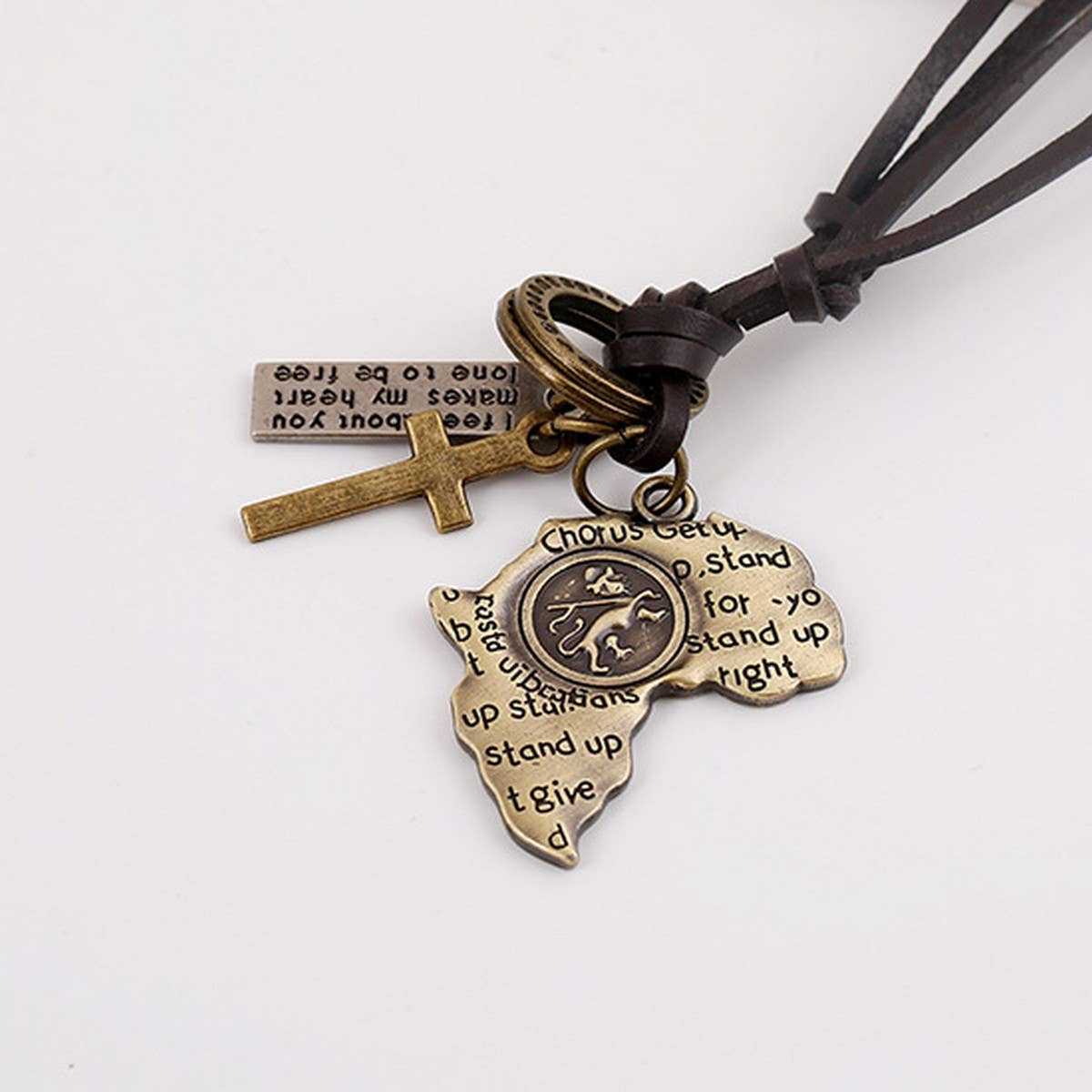 SIMPLE CREATIVE ADJUSTABLE COWHIDE NECKLACE_CWMM4595