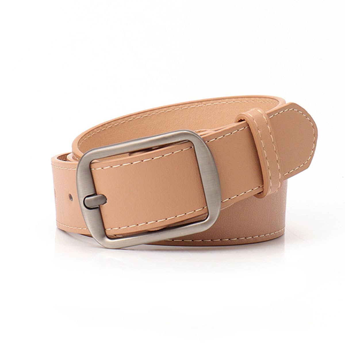 Fashionable simple and casual needle-buckle belt