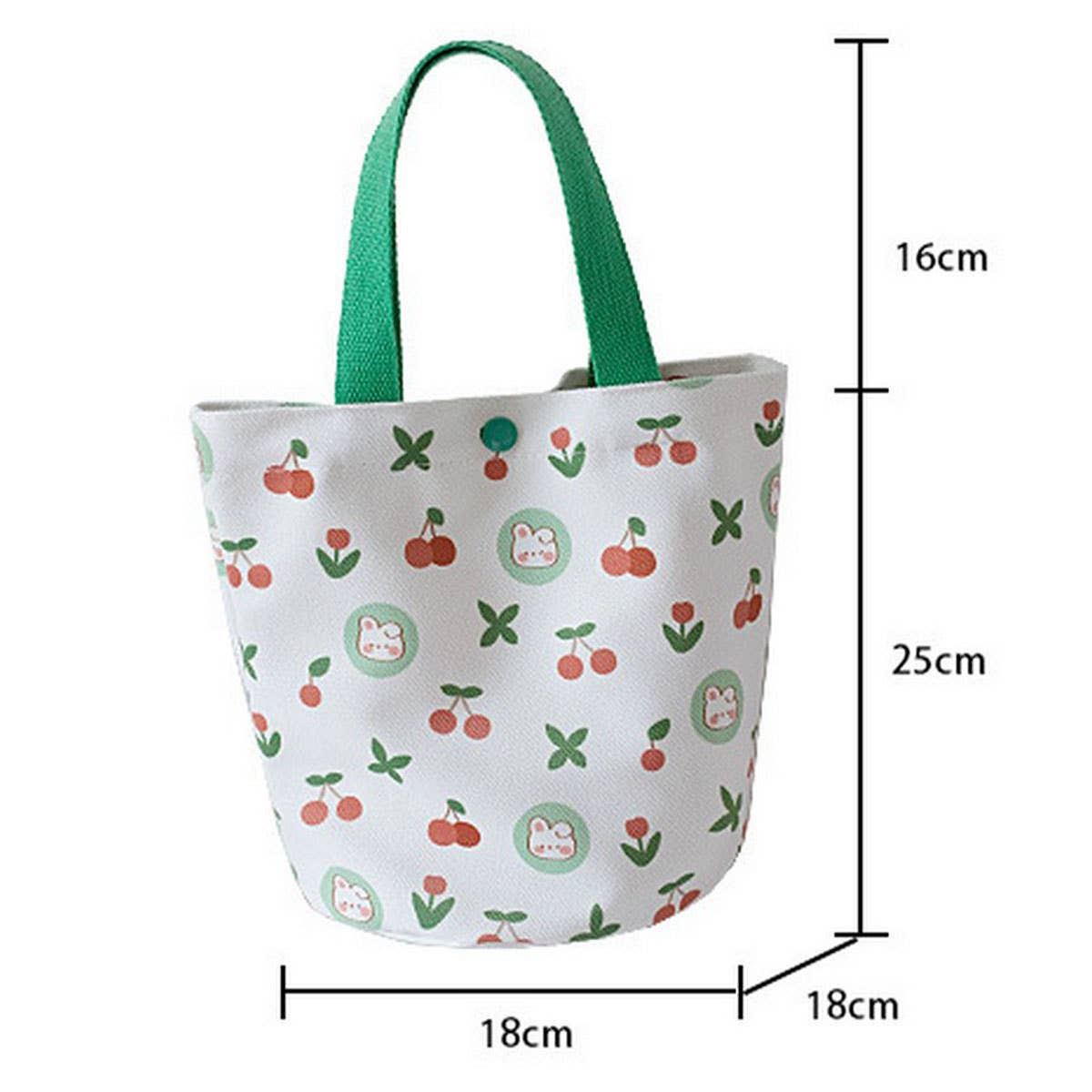 Summer Canvas Bucket Tote Bag for Girls, Small_CWAB5668