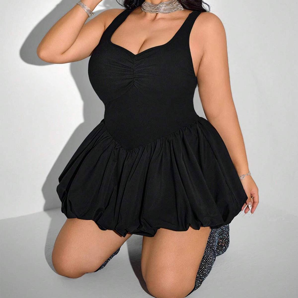 Summer Sleeveless Slim Fit Mini Dress for Women_CWDHL1032