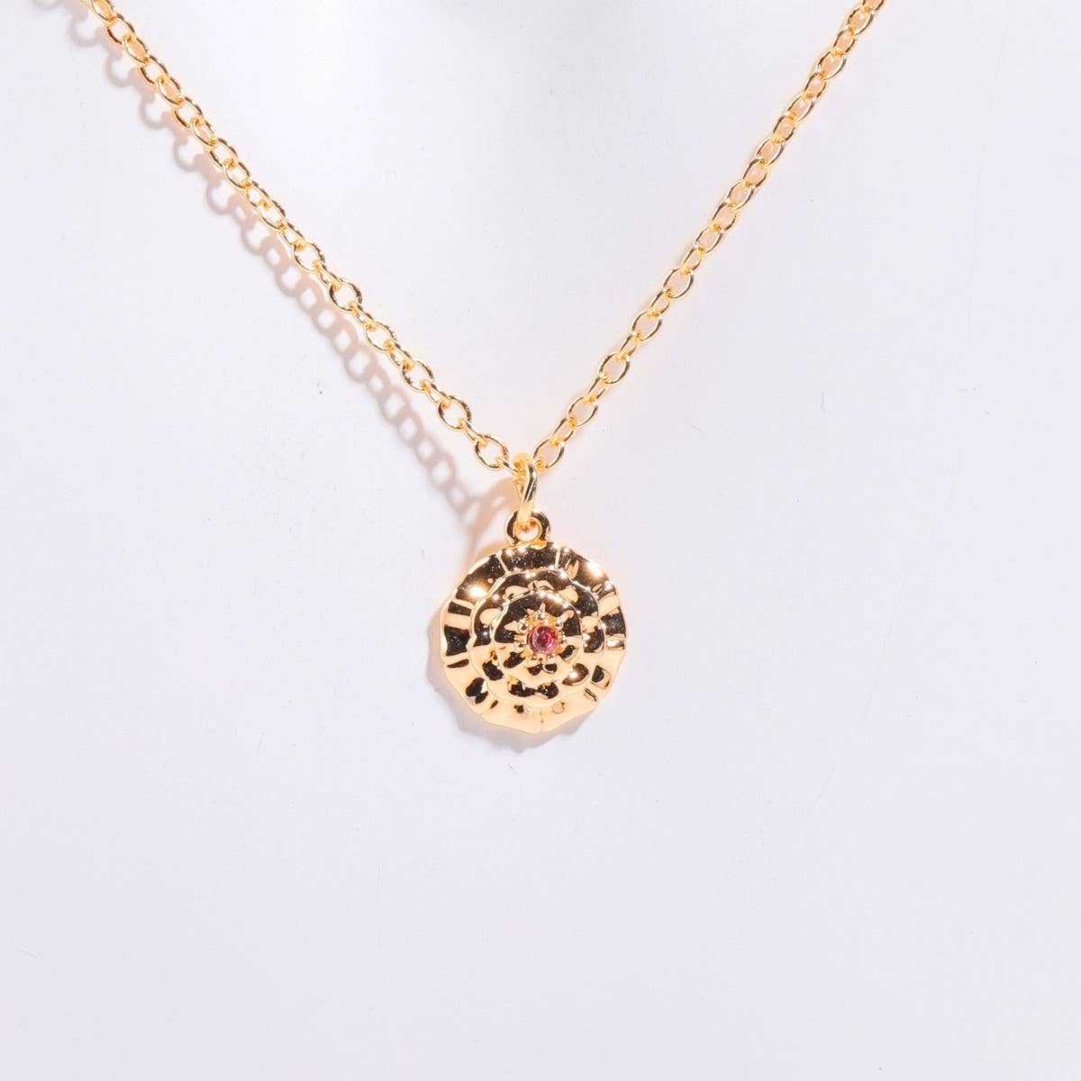 December birth flower pendant 3D necklace