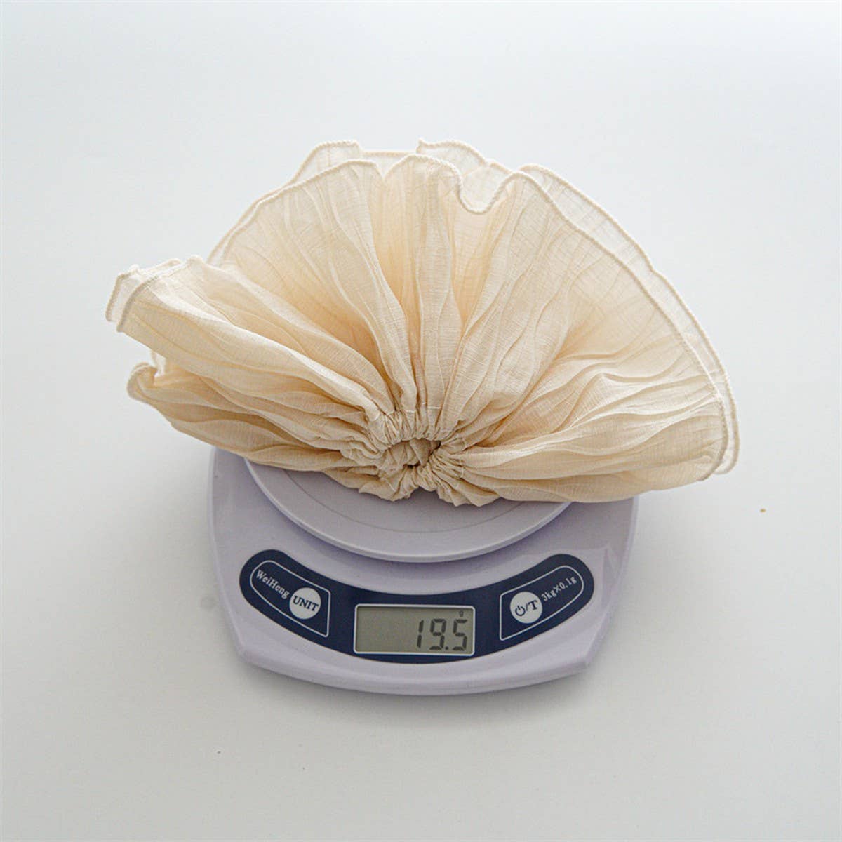 FUNGUS EDGE PLEATED HAIR TIE SCRUNCHIES