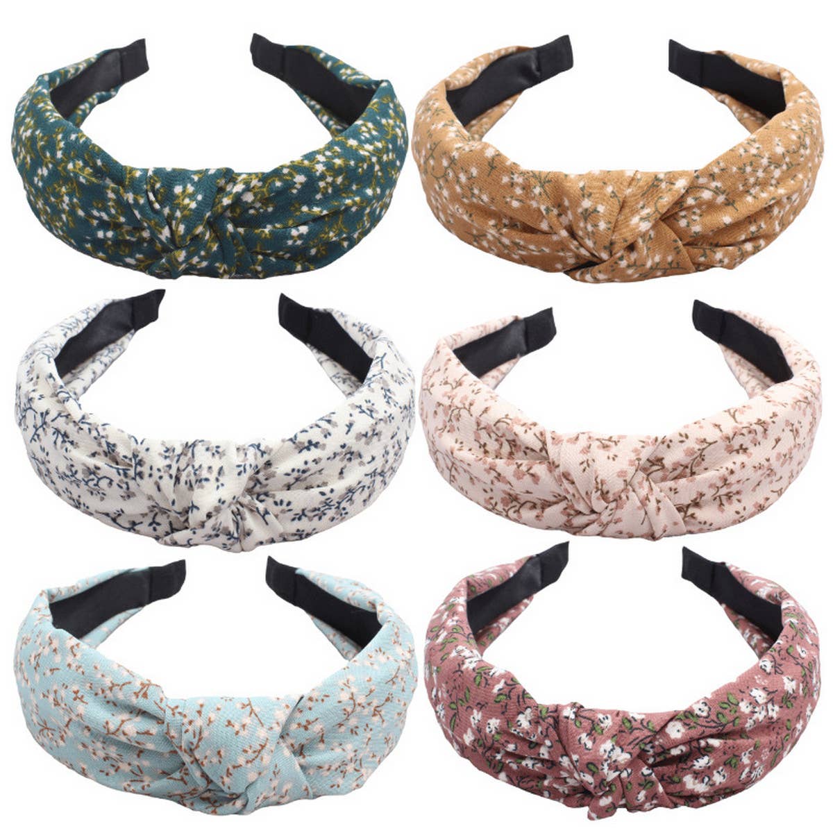 SIMPLE PRINT NEW CROSS KNOT HEADBAND_CWAHA1671