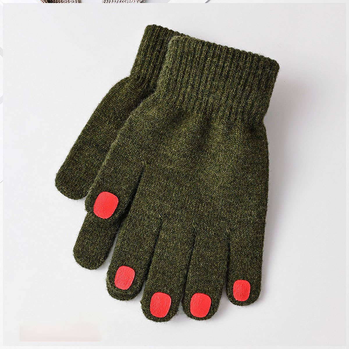 CWAG00590_WOMEN WINTER KNIT FINGERLESS DRIVING GLOVES