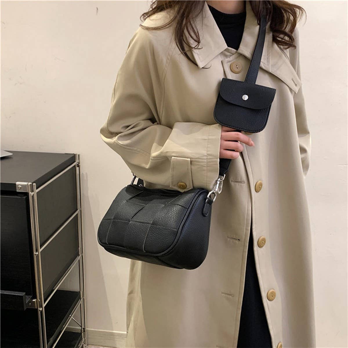 FASHION COLOR MATCHING PORTABLE UNDERARM BAG_CWAB2686