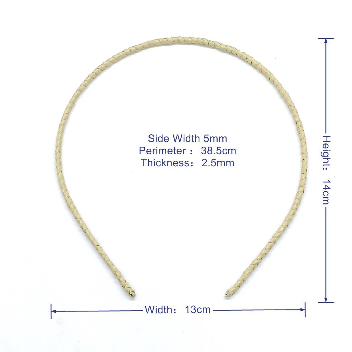 Boho Narrow 5mm Fiber Paper Woven Headband_CWAHA6328