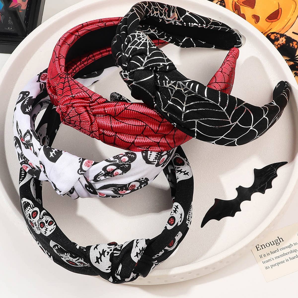 HALLOWEEN DIAMOND PEARL HEADBAND_CWAHA1636