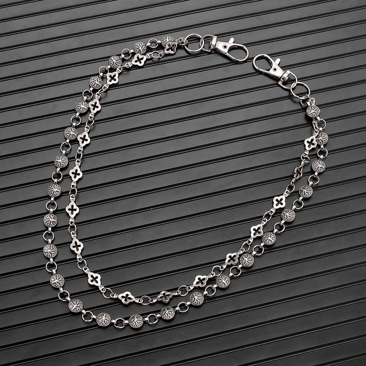 PERSONALIZED PUNK DARK DOUBLE-LAYER TROUSER CHAIN_CWMM4892