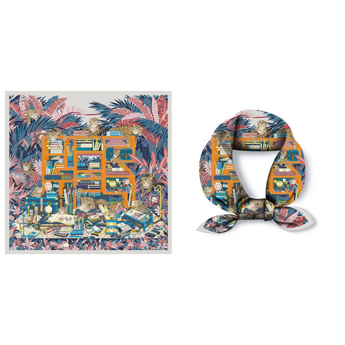 Green Silk Scarf ? Versatile Neck Tie & Hair Acces