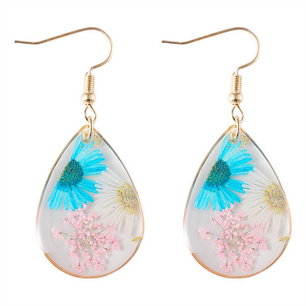 FASHIONABLE FLOWER PASTORAL STYLE EARRINGS