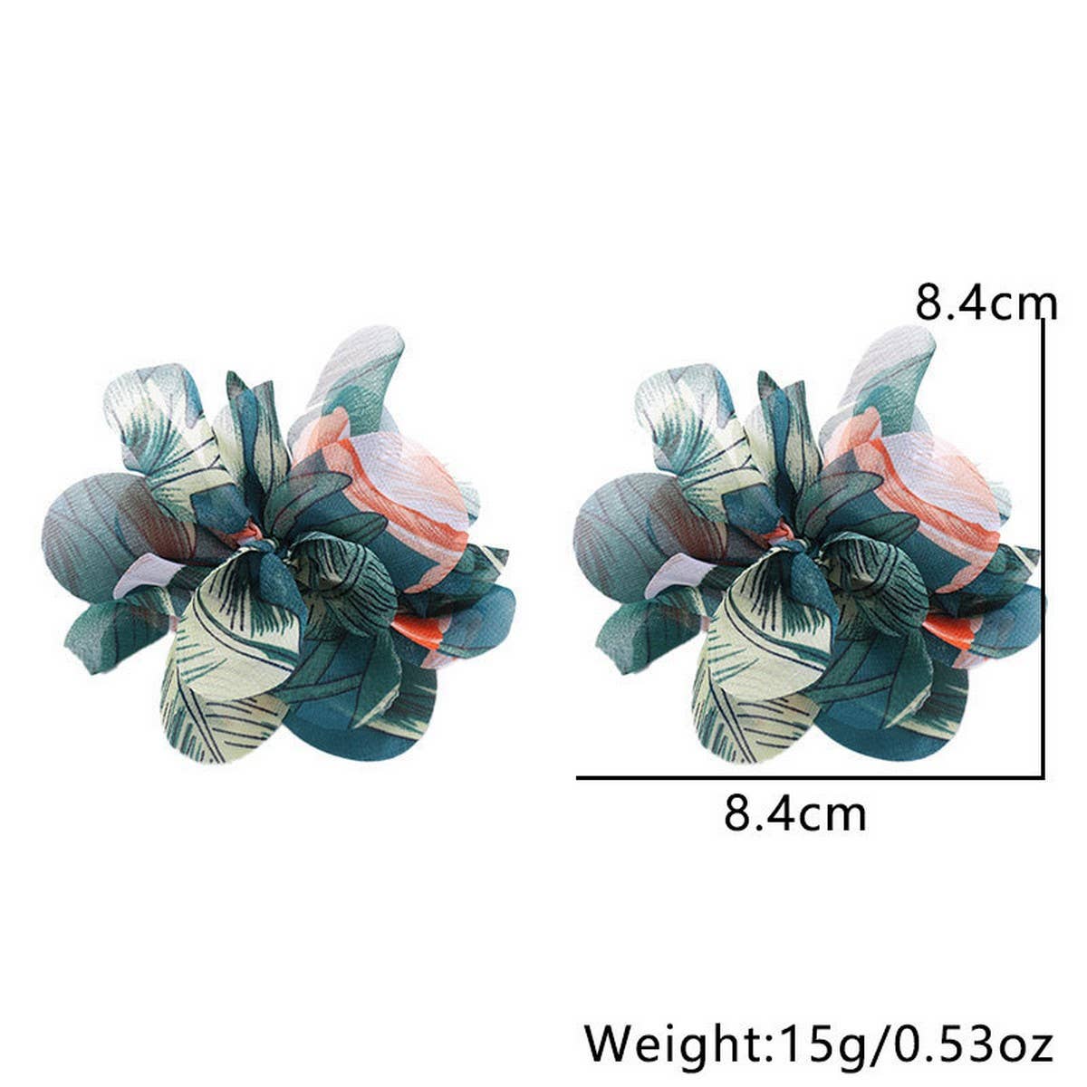 Boho Fabric Print  Handmade Artistic Earrings_CWMM6178