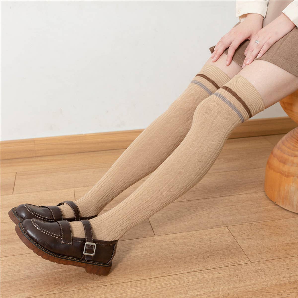 2024 NEW ALL-MATCH STRIPED KNEE-HIGH SOCKS_CWMS0654