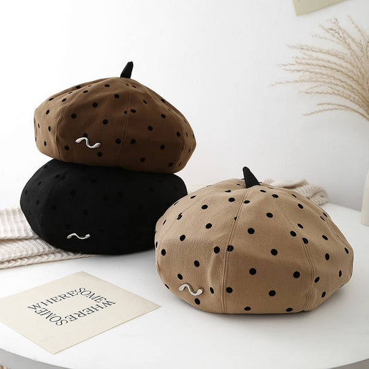 2024 NEW POLKA DOT CLASSIC BERET_CWAB2854
