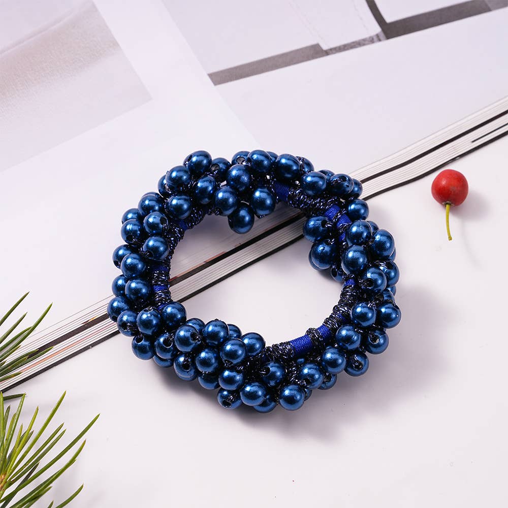 PEARL HAIR TIES SCRUNCHIE STRETCH HAIR ROPE_CWAHA0130